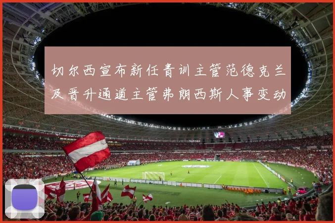 切尔西宣布新任青训主管范德克兰及晋升通道主管弗朗西斯人事变动